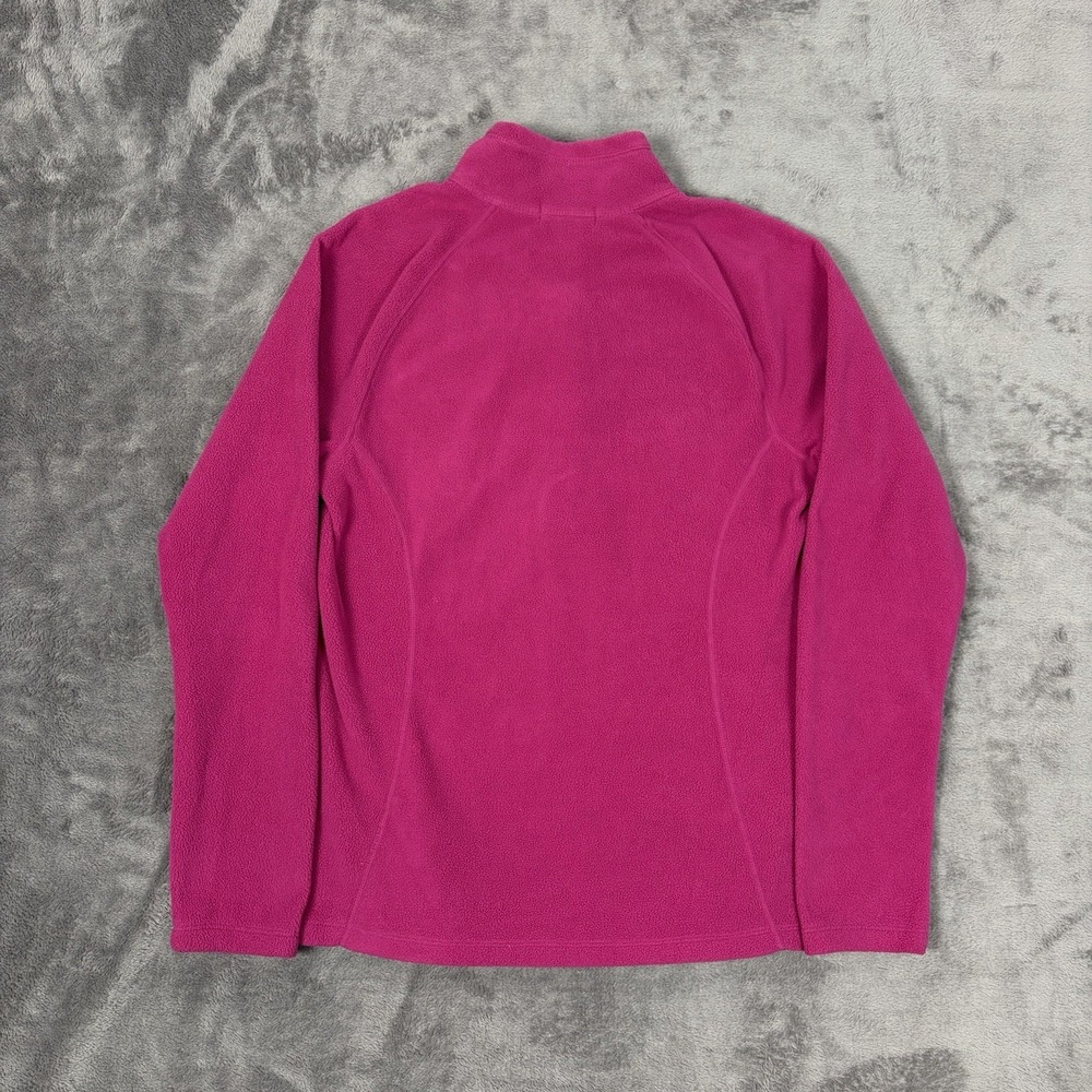 Eddie Bauer Women's Quarter Zip Medium Top Long Sleeve Pink Athletic Hiking Hot - Picture 2 of 8